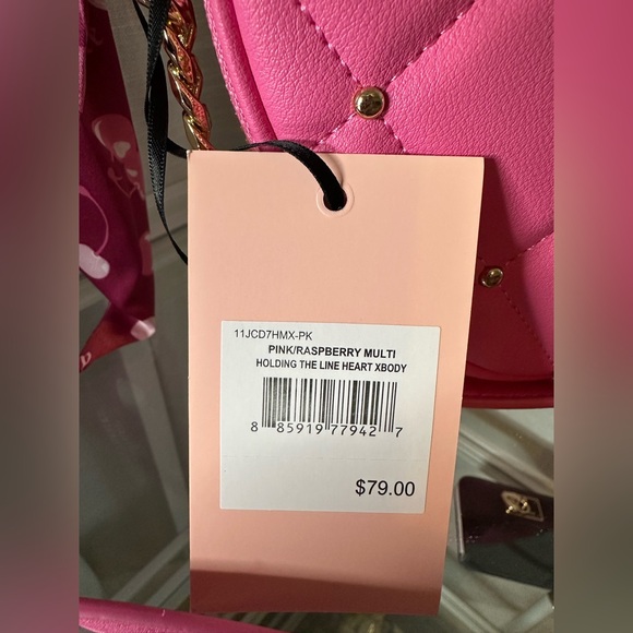 Juicy Couture Pink Quilted Heart Crossbody Bag - Picture 3 of 7